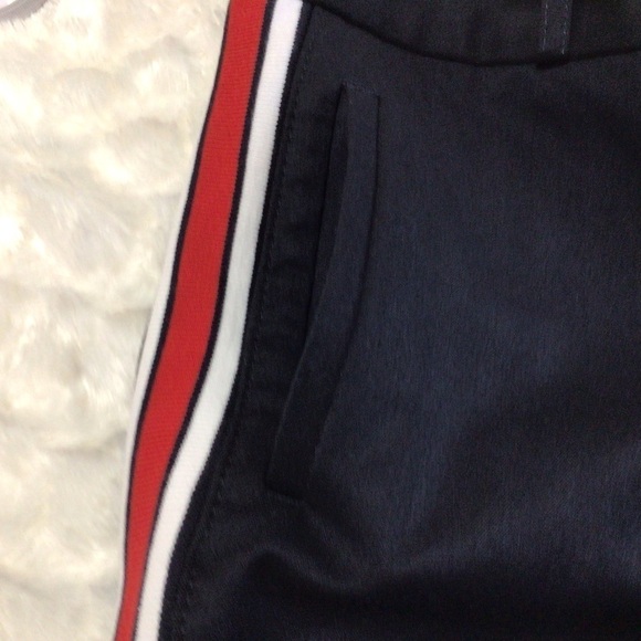 Banana Republic Avery Side Stripe Pants Blue Black - Picture 8 of 10